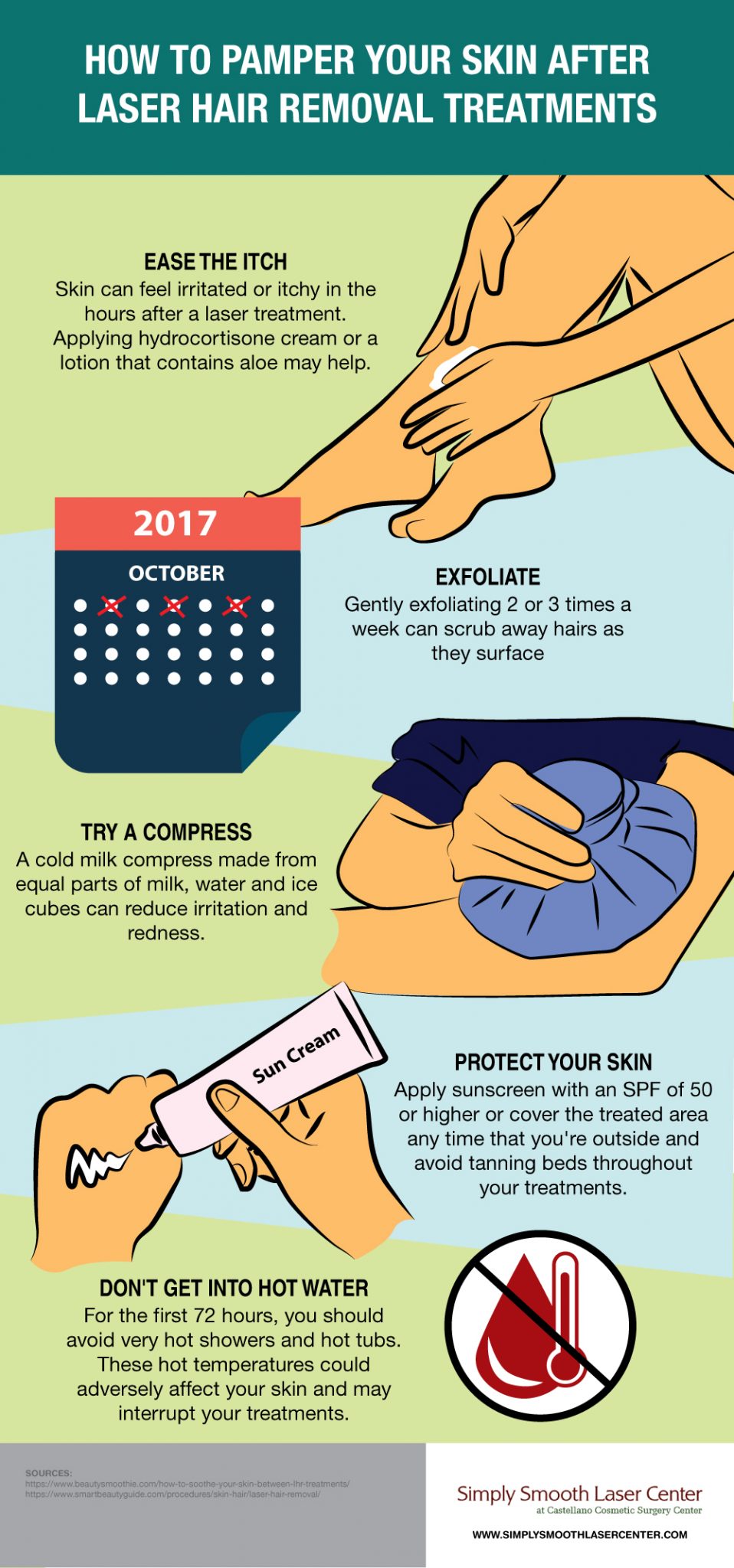 How to Pamper Your Skin after Laser Hair Removal [Infographic]